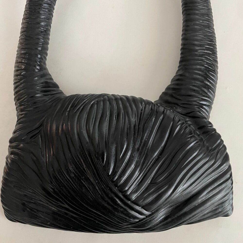 Black Rubber Horned Costume Headpiece